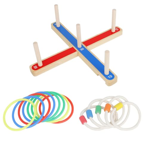 VICASKY 1 Satz Ringwurf- interaktives holzspielzeug gartenspielzeug Kid Toys Wurfringspielzeug Säuglingsspielzeug Kreiswurfspielzeug Ring-Wurf Kunststoff Colorful von VICASKY