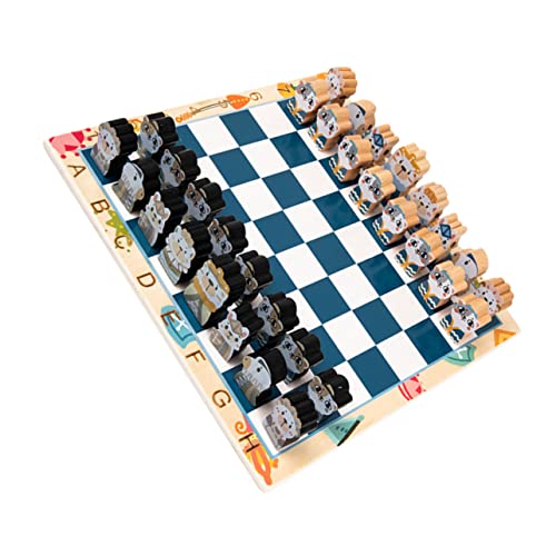 VICASKY 1 Satz Schach Dame Brettspiel Geheimes Brettspiel Spiele Magnet-schachspiel Schachbrett Brettspiel Spielbrett Für Lernspielzeug Für Hölzern von VICASKY