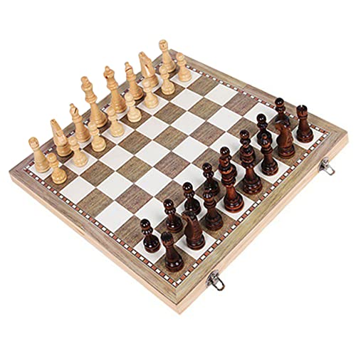 VICASKY 1 Satz Schachbrett brettspiele für schachcomputer brettspiele für Erwachsene Boardgames Chess Magnettafel Kette Internationales Schach aus Holz zusammenklappbares Schachset von VICASKY