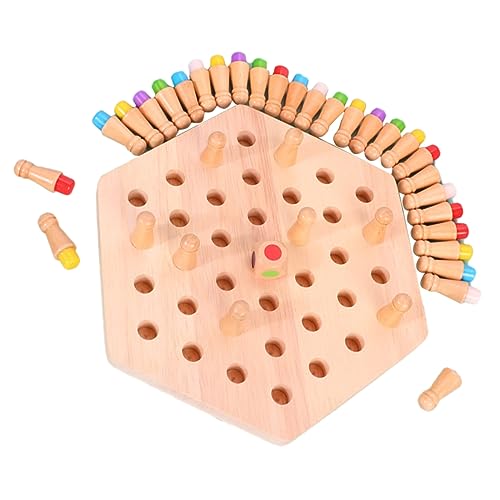 VICASKY 1 Satz Schachspiel aus Holz interaktives Spielzeug Kinder lernspiel Eltern-Kind-Interaktionsspielzeug Brettspiel Schach für Kinder spielzeuge Kinderspiel Schach passendes Spielzeug von VICASKY