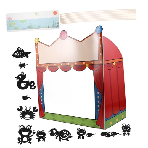 VICASKY 1 Satz Schattenpuppen Die Lehren Marktstand Kinderpuppen Puppenmodelle Puppenshows Puppenbewegungen Schattenpaarungsspielzeuge Puppentheaterpapier Schwarz von VICASKY