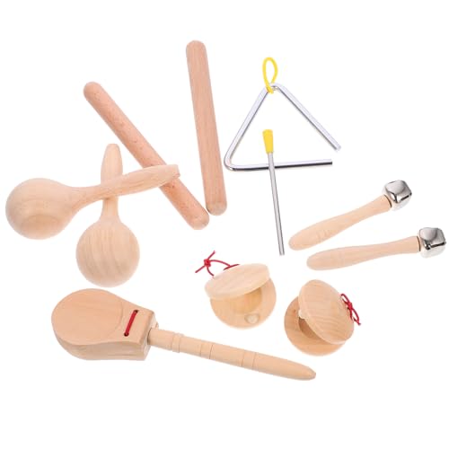 VICASKY 1 Satz Schlagzeug-instrumenten-Set Xylophon Spiel Musical Musikalische Trommel Kleinkinderinstrumente Musikinstrumente Für Kleinkinder Musikinstrumente Für Holz von VICASKY