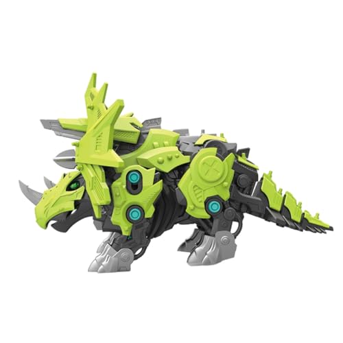 VICASKY 1 Satz Simulation Triceratops Dinosaurier-bausteine Mechanisches Dinosauriermodell Kreatives Dinosauriermodell Mechanische Dinosaurier-Ornamente Green Abs von VICASKY