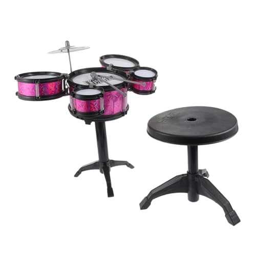 VICASKY 1 Satz Simulierte Jazztrommel Jazz-Schlagzeug Für Jazz-Drum- Trommelstöcke Musikinstrument- Spielzeuge Abs Umweltfreundlicher Kunststoff Rosy von VICASKY