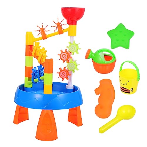 VICASKY 1 Satz Strandtisch wasserspielzeug kinderwasserspielzeuge Sandkastenspielzeug für Kleinkinder Sandbox Wasser Sandtisch Strandspielzeug für Plastik Colorful von VICASKY