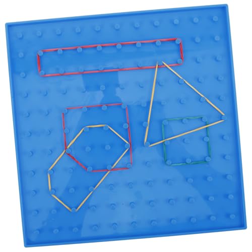 VICASKY 1 Satz Studenten-pinnwand Pädagogisches Geoboard- Steckbrett Pädagogische Stütze Für Stammlernspielzeug Vorschul-geoboard Mathematisches Lernspielzeug Plastik von VICASKY