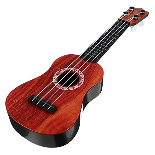 VICASKY 1 Satz Ukulele -Instrumente Trommel Kindermikrofon Kleinkind Gitarre kinderinstrumente musikinstrumente kinderknallzeug bastelzeug Anfängerinstrument Holz von VICASKY