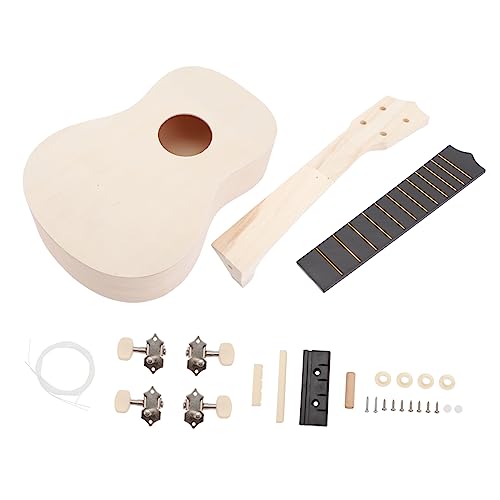 VICASKY 1 Satz Ukulele Selber Machen Bastelbedarf Zum Selbermachen Bauen Sie Ihr Ukulele-kit Bastelzubehör Selber Machen Kinderanzüge Mini-zubehör Ukulele Für Kinder Mini-knöpfe Metall von VICASKY