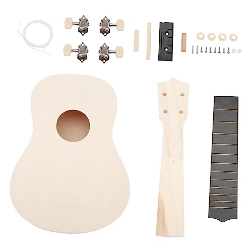 VICASKY 1 Satz Ukulele Selber Machen Vintage-Ukulele Gitarrenbausatz Selber Machen Anfänger Akustikgitarre Kinderinstrumente Ukulele Für Kinder Ukulele Bausatz DIY-Kits Kinderanzug Plastik von VICASKY