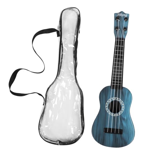 VICASKY 1 Satz Ukulele Spielzeug Kinder Gitarre Spielzeug Musikalisches Lernspielzeug für Kinder Handliche Ukulele für Kinder Musikinstrument für Kinder Gitarrenkinder Plastik Sky-Blue von VICASKY