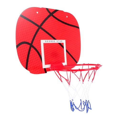 VICASKY 1 Satz Wandmontierter Basketballkorb Schießspielzeug Basketballkorb zum Aufhängen an der Wand Mini-Fußball Basketballkorb für Kinder Spielzeuge Ballkorb-Spielzeug Kugelkorb Abs rot von VICASKY