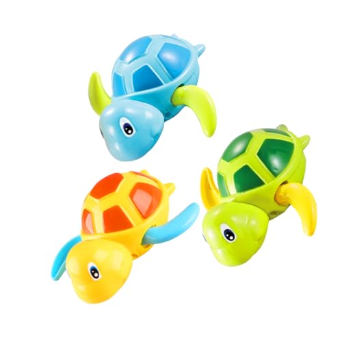 VICASKY 1 Satz Wasseraufziehspielzeug Schwimmbad Schildkröte Fisch Pop badewannenspielzeug badewanne duschen Uhrwerkspielzeug Abs Colorful von VICASKY