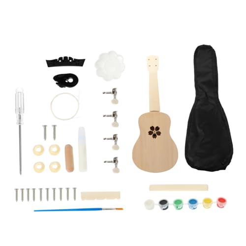 VICASKY 1 Satz Zusammenbau der Ukulele kinderinstrumente musikinstrumente DIY Ukulele-Set Musikinstrument für Ukulele bausatz selber Machen Eltern-Kind-Instrument Linde von VICASKY