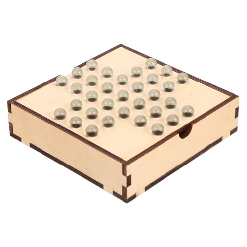 VICASKY 1 Satz einzelnes edles Schach Dame Brettspiel Spielzeug für Kinder Chinesische Dame Schachbrett Kinder Schachbrett für Kinder Erwachsenen Spielzeug Brettspiele Dame Trainer Glas von VICASKY