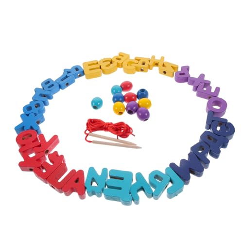 VICASKY 1 Satz für Kleinkinder 1-3 Russisches Alphabet holzspielzeug holzbrikett Farbenempfindlichkeit Toy Holzblöcke Lernen DIY- aus Holzklötzen von VICASKY