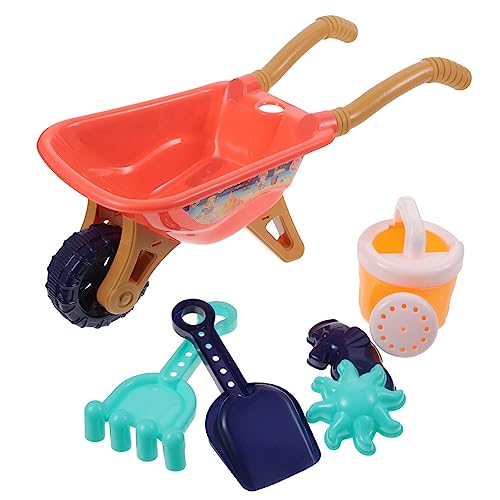 VICASKY 1 Set 6 Teiliges Strandspielzeug Kinderwagen Strandspielzeug Kindersand Strandzubehör Strandball Strandspiele Sandspielzeug Outdoor Für Sandspielzeug Kunststoff von VICASKY