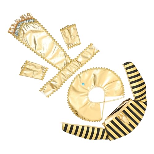 VICASKY 1 Set Ägyptisches Cosplay Kostüm Halloween Cosplay Zubehör Stoff Armband Goldenes Ägyptisches Kostüm von VICASKY