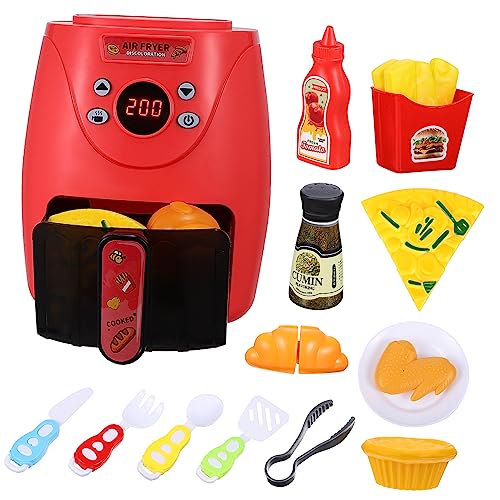 VICASKY 1 Set Air Fryer Mit Farbwechselndem Kochgeschirr Für Simuliertes Luftfritteuse Spielset Mit Küchenzubehör Für Kreatives Rollenspiel Und Fantasievolles Kochen von VICASKY