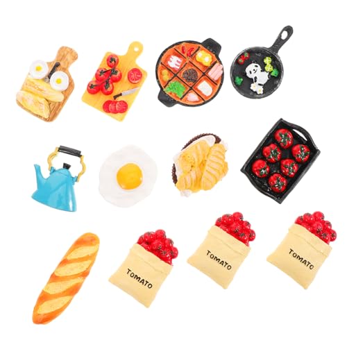 VICASKY 1 Set Baguette Spielzeug Spielzeug Mini Snack Dekorativ Gefälschte Lebensmittel Requisite Puppenhaus Lebensmittel Mini Dekor Miniatur Essen Spielen Miniatur von VICASKY