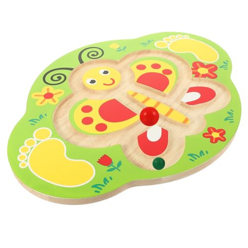 VICASKY 1 Set Balance Board Wackel Kleinkind Puzzle Squishy Aufkleber Kind Balance Brettspiele Mini Kinderaktivitäten Zappeln Balance Platte Schaukelwippe Fitness Board Holz von VICASKY