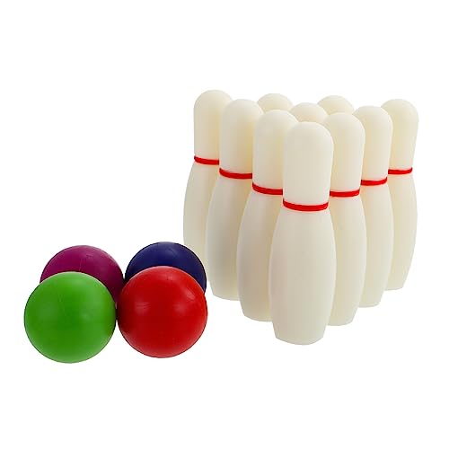 VICASKY 1 Set Bowling Reisespielzeug Mini Kinderspielzeug Outdoor Für Vorschul Klassenzimmer Must Haves Lernspielzeug Lernspielzeug Indoor Kinderspielzeug Kunstharz von VICASKY