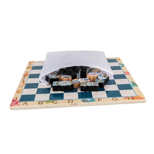 VICASKY 1 Set Cartoon Schachspielzeug Holz International Schach Set Lustige Desktop Spiel Spielzeug von VICASKY