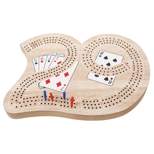 VICASKY 1 Set Cribbage Schachbrett Cribbage Board Heringe Reise Cribbage Board Einzigartige Brettspiele Cribbage Brettspiel Cribbage Board Zubehör Peg Board Kinder Cribbage Boards von VICASKY