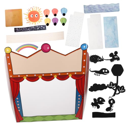 VICASKY 1 Set DIY Puppenset Mit Schattenpuppen Zubehör Schattenpuppen Spielset Für Kinder Schattenpuppentheater Und Spielzeug Zum Geschichtenerzählen von VICASKY