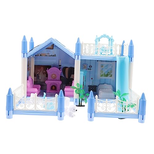 VICASKY 1 Set DIY Villa Schloss Mädchen 3D Puzzles Für Modellbausätze Kinderspielzeug Tiny House Kit Mini Puzzles Mini Mädchen Puzzles Kinderpuzzles Modellhaus Kunststoff Rosa von VICASKY