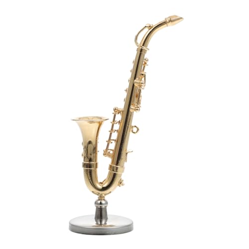 VICASKY Künstlerische Saxophon Ornament Metall Mini Sax Modell Home Office Decor Party-Event Zubehör von VICASKY