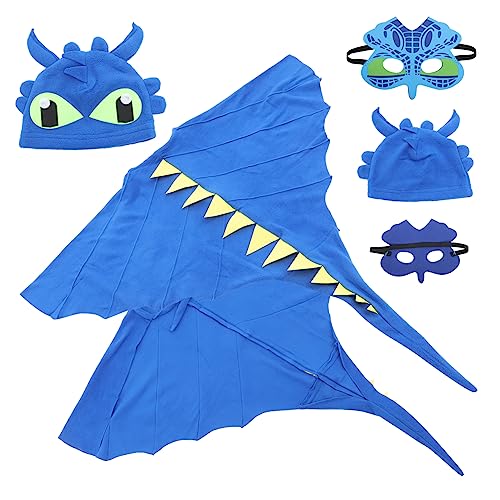 VICASKY 1 Set Dinosaurier Umhang Cosplay Halloween Kostüm Outdoor Dekoration Festival Halloween Kostüm Drachen Ankleide Kapuzenmantel Aufblasbares Kostüm Entzückendes Mädchen von VICASKY