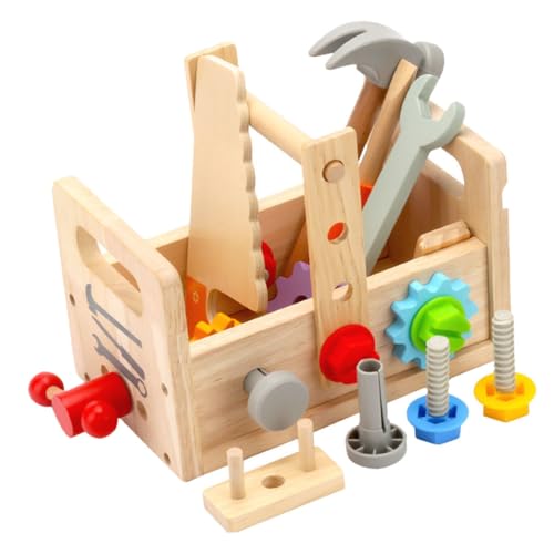 VICASKY Spielzeug Kinderspielzeug 1 Set Werkzeugkiste Aus Pädagogisches Für Kleinkinder Interessante Lernspielzeuge Für Jungen Und Ädchen Werkzeugset Für Kreatives Und Reparatur Entwicklung von VICASKY