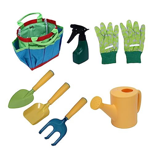 VICASKY 1 Set Gartenset Für Kinder Gartenhandschuhe Für Kinder Rechen Für Draußen Sandschaufel Sandspielzeug Für Kleinkinder Spielzeug Für Kleinkinder Jungen Strandspielzeug Für von VICASKY