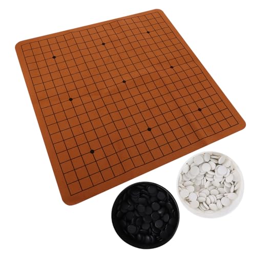 VICASKY 1 Set Go Backgammon Anfänger Schachset Brett Go Game Steine ​​Gaming Go Spiel Anfänger Go Spiel Go Schach Klassisches Schachspiel Fünf Gewinnt Schach PVC von VICASKY