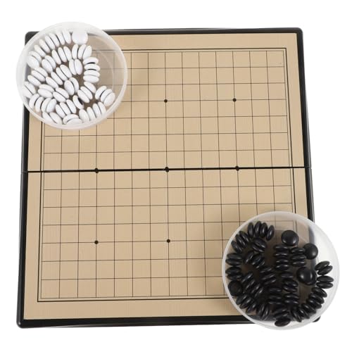 VICASKY 1 Set Go Backgammon Set Magnetische Schachfiguren Magnetische Brettspiel Go Magnet Chinesische Spiele Go Spiel Chinesisches Schach Chinesische Weiqi Training Requisiten Tragbare von VICASKY