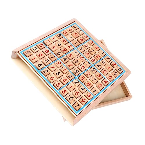 VICASKY 1 Set Hölzerne Sudoku 9 Grids Spiel Schach Mathematik Brain Teaser Toys Sudoku Spiel Arithmetik Frühe Bildung Sudoku Math Sudoku von VICASKY