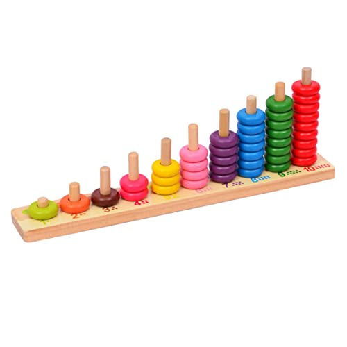 VICASKY 1 Set Holz Mathe Spielzeug Für Kinder Zählen Von Kindern Mathematisches Mathematik Spielzeug Lernspielzeug Bambus von VICASKY