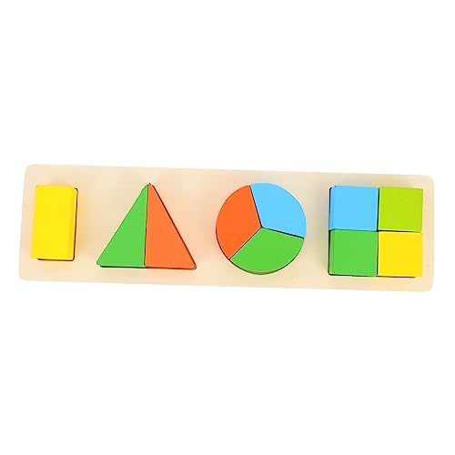 VICASKY 1 Set Holzblock Kleinkind Puzzles Bausteine ​​Für Kleinkinder Puzzles Bildungsspielzeug Holzspielzeug von VICASKY