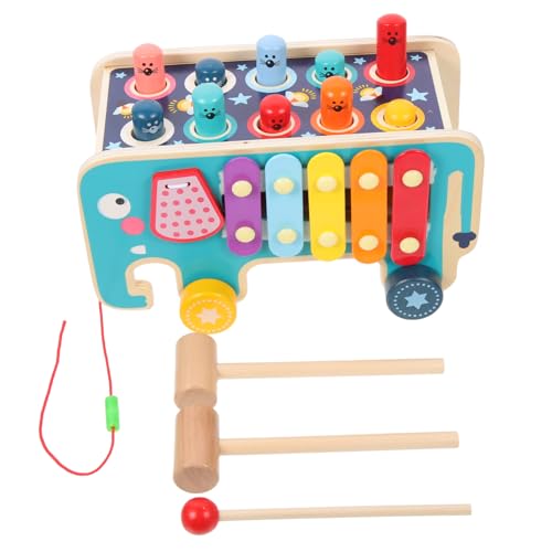 VICASKY 1 Set Holzhammer Xylophon Mit Bunten Blumen Pädagogisches Lernspielzeug Für Kleinkinder Ab 1 Jahr Handkoordinationsspielzeug Und Musikalische Ideal Für Kreative von VICASKY