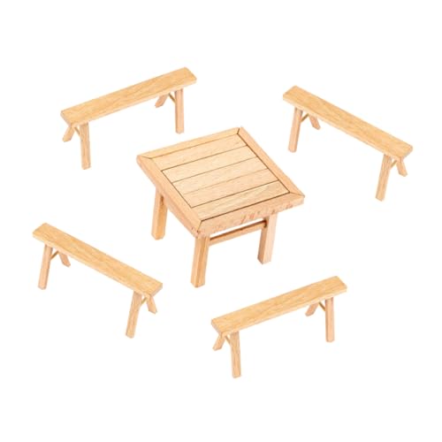 VICASKY 1 Set Holzspielzeug Baukasten Tisch Und Stühle Handgefertigtes Lernspielzeug Für Kreative Bauprojekte von VICASKY