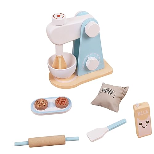 VICASKY Mixer Kinderküche 1 Set Holzspielzeug Mixer Set Für Simulationsspielzeug Küchenmaschinen Lernspielzeug Für Kreatives Rollenspiel Der Spielküche Lovely Mixer Für Kleine Köche Spielküche Zubehör von VICASKY