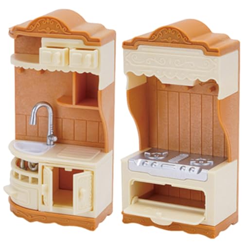 VICASKY 1 Set Kabinettofenmodell Mikrolandschaftsmodelle Mini-Dekoration Mini-verzierung Mini-Herd-tischdekoration Mini-hausbedarf Miniatur-herdwerkzeuge Kleine Hausdekoration Plastik von VICASKY