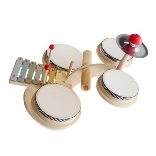 VICASKY 1 Set Kleinkind-Schlagzeug-Set, Kinder-Schlagzeug-Set, Musik-Schlagzeug-Set, Percussion-musikinstrumente, Schlagzeug-Set von VICASKY