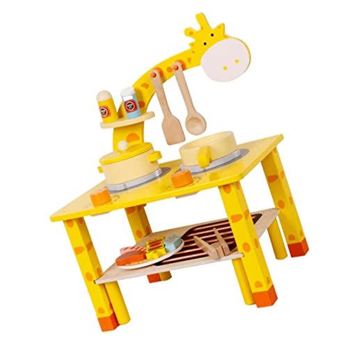 VICASKY 1 Set Kochspielzeug Spiellebensmittel Spielzeugküche Gefälschtes Essen Kleines Essen Für Et Spielzeughaus Mädchenspielzeug Frühpädagogisches Grillspielzeug Kognitives Für Holz von VICASKY