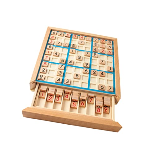 VICASKY 1 Set Logisches Denken Trainingsbrett Kinder Rätsel Zahlen Schachbrett Zahlenrätsel Spielbrett Kinder Tischpuzzle Kinder Zahlenrätsel Spiel Rätsel Für Erwachsene Bambus von VICASKY