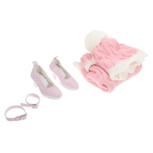 VICASKY 1 Set Mädchenspielzeug Puppenpullover Set Puppenkleidung Mini Puppenkostüm Babypuppen Spielset Spielzeug Austauschbares Puppenpulloverkleid Puppenkleid von VICASKY