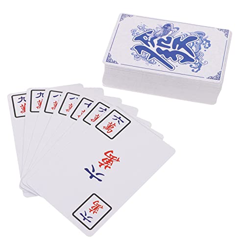 VICASKY 1 Set Mahjong Poker Miniatur Mahjong Kartenset Reise Mahjong Kartenspielzeug Mahjong Spielzeug Mahjong Karte Für Zu Hause Chinesisches Mahjong Kartenspielzeug Interessantes von VICASKY