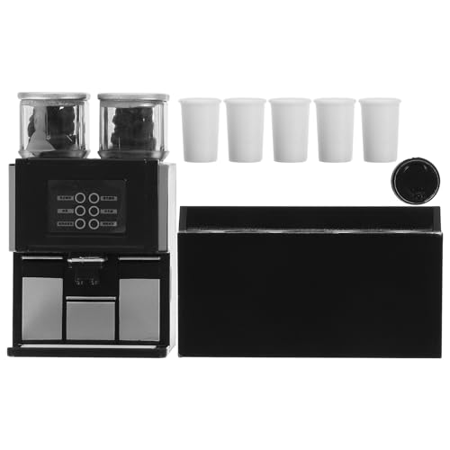 VICASKY 1 Set Miniatur Kaffeemaschine Kaffeemaschine Kaffeetassen Kaffeebecher Spielzeughaus Mini Kaffeemaschine Modell Mini Küchen Kaffeemaschine Mini Kaffeemaschine von VICASKY