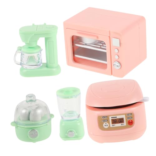 VICASKY Küchenzubehör Kinder 1 Set Küchengeräte Kaffeemaschine Backofen Puppenhaus Mikrowelle Puppenhaus Küchenmöbel Spielküche Spielzeug Spielzeugofen von VICASKY