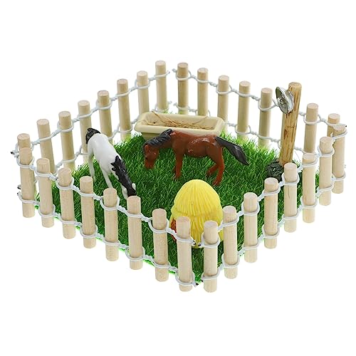 VICASKY 1 Set Modell Pferdestall Miniatur Pferderanch Spielzeug Pferdestall Mit Zaun Puppenhaus Layout Stall Pädagogisches Pferdestall Spielzeug Dekoratives Miniatur Scheunen Puppenhaus VICASKY 1 Set Modell Pferdestall Miniatur Pferderanch Spielzeug Pferdestall Mit Zaun Puppenhaus Layout Stall Pädagogisches Pferdestall Spielzeug Dekoratives Miniatur Scheunen Puppenhaus von VICASKY